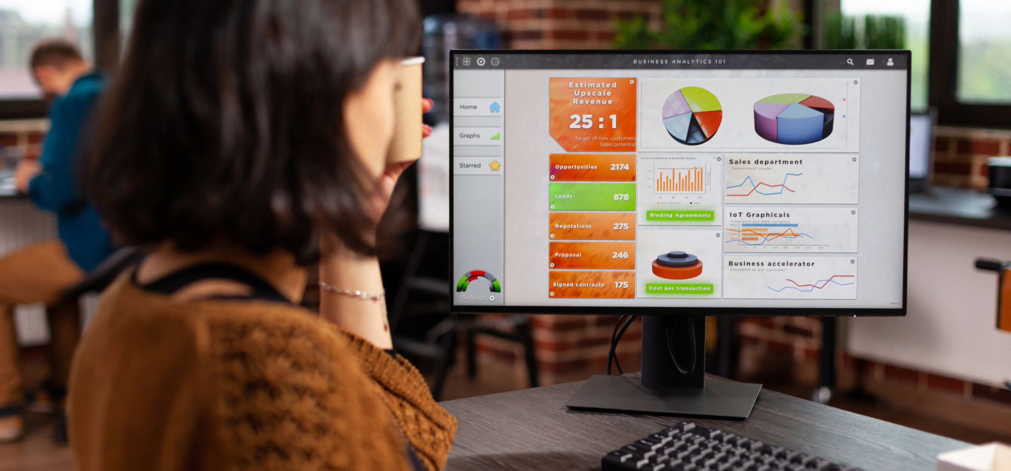 SaaS dashboard interface